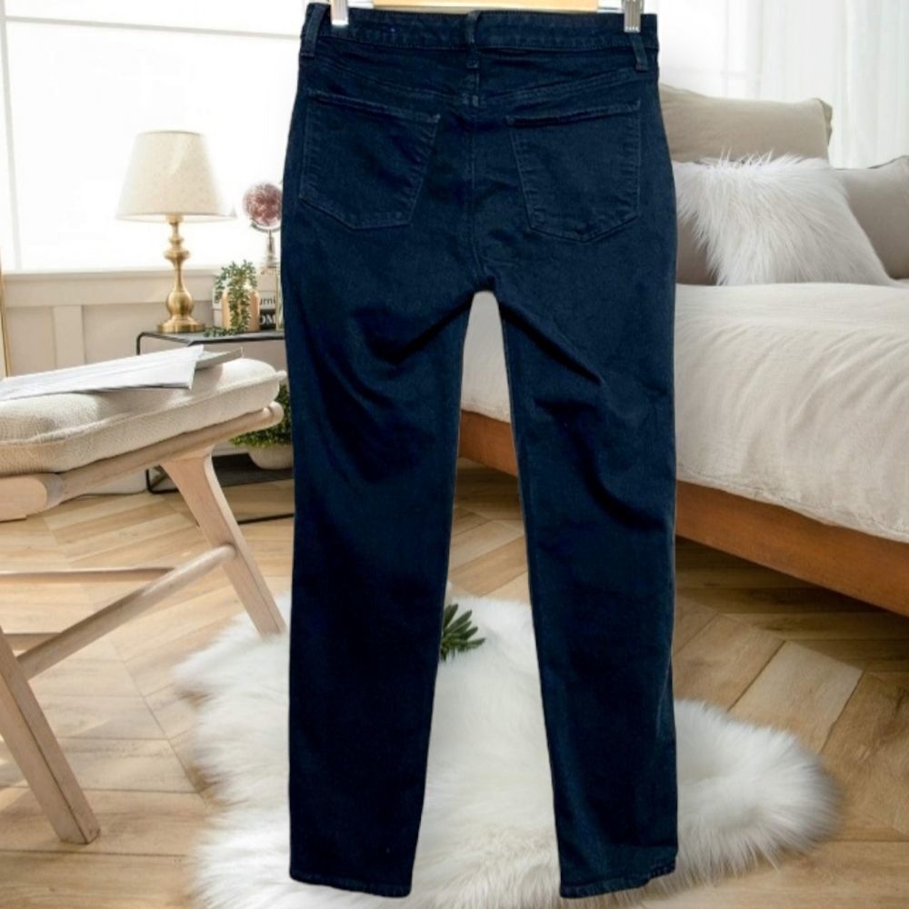 TALBOTS FLAWLESS LIMITED EDITION HIGH MID RISE SLIM ANKLE BLACK SEQUINED JEANS 4 - Picture 7 of 13